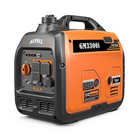 GENMAX 3000 Watt Gasoline Powered Recoil Start Inverter Generator with Super Quiet 145cc Engine