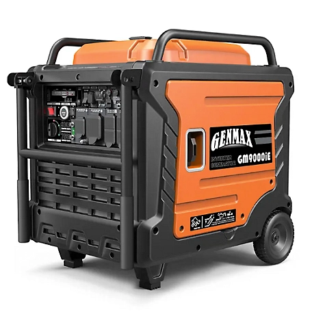 GENMAX 7600 Watt Gasoline Powered Electric Start Inverter Generator with 458cc Engine