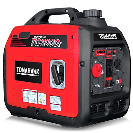 Tomahawk 2800 Watt Gasoline Powered Super Quiet Portable Power Inverter Generator 120V Outlet