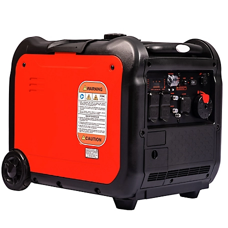 Tomahawk 5000 Watt Gasoline Powered Inverter Generator 120V Outlet Super Quiet Portable Power