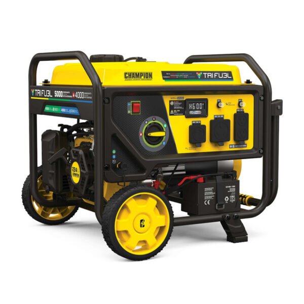 Champion Power Equipment 4000-Watt TRI FUEL Portable Generator with Electric Start and CO Shield