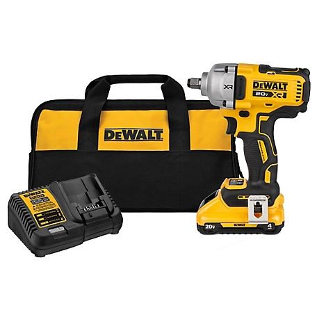 DeWALT 1 2 in Drive 600 ft lb 20V Mid Range Brushless Impact Wrench Kit