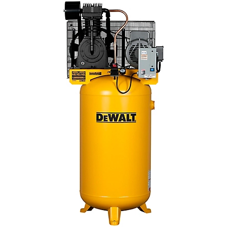 DeWALT 7 5 RHP 80 Gallon 2 Stage Vertical Stationary Air Compressor