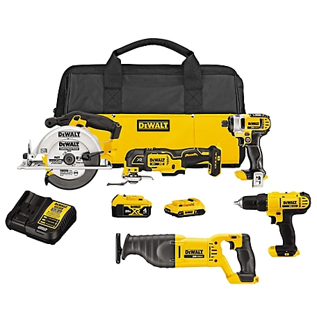 DeWALT Cordless 20V 5 Tool Combo Kit