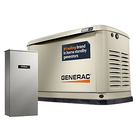 Generac Guardian 14kW Whole Home Standby Generator with 200A Transfer Switch Wi Fi enabled