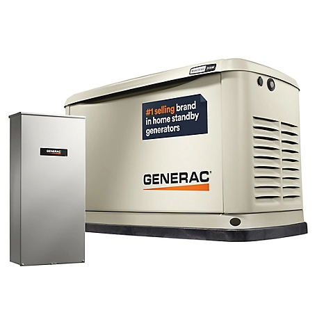 Generac Guardian 24kW Whole Home Standby Generator with 200A Transfer Switch Wi Fi enabled