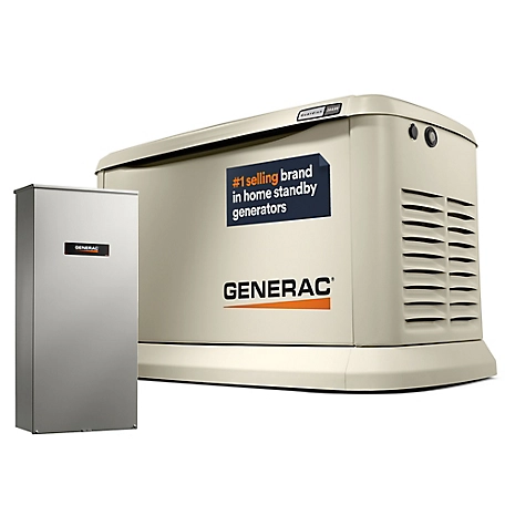 Generac Guardian 26Kw Whole Home Standby Generator with 200A Transfer Switch Wi Fi Enabled