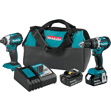 Makita Cordless 18V LXT Lithium Ion Brushless Combo Kit 4 0Ah 2 pc