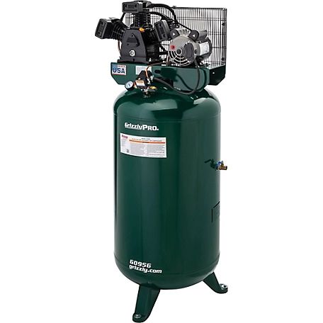 New Grizzly G0956 80 Gallon 5 HP Stationary Air Comp