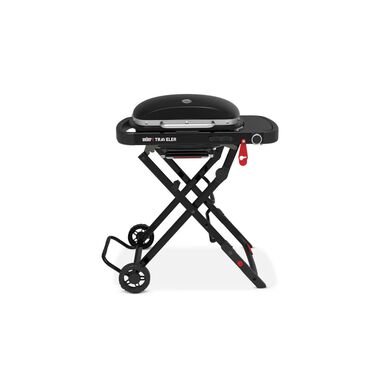 Weber Traveler 11000 BTU Liquid Propane Compact Portable Gas Grill with Single Burner