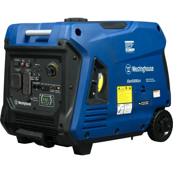 Westinghouse 5000 Watt Recoil Start Portable Inverter Generator with CO Sensor