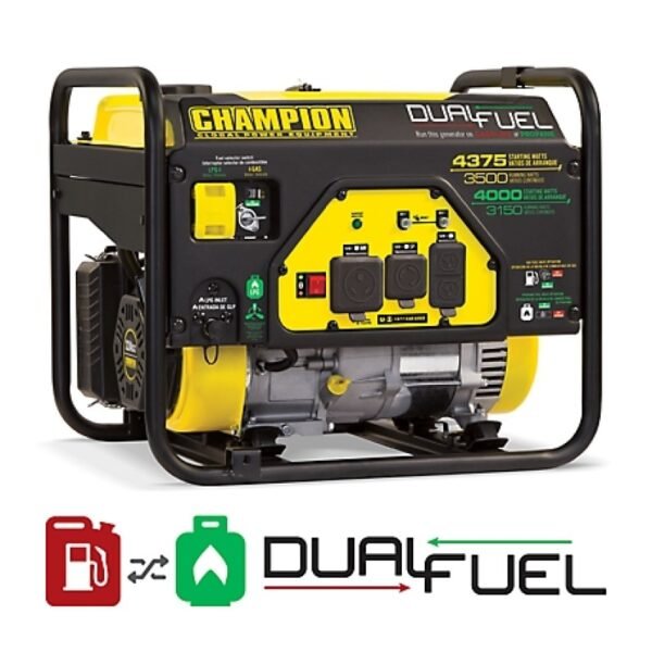 Champion Power Equipment 3500 Watt Dual Fuel RV Ready Portable Generator