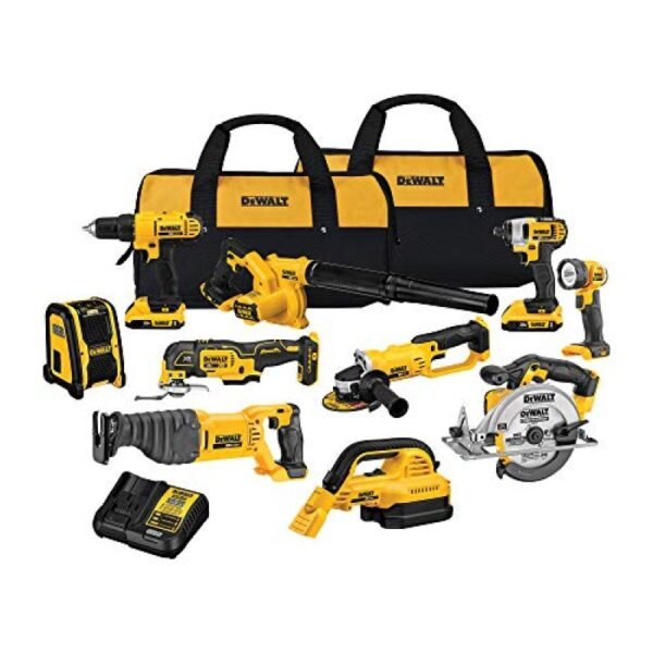 DEWALT 20V MAX Power Tool Combo Kit DCK1020D2 10 Tool Cordless Set with 2 Batter