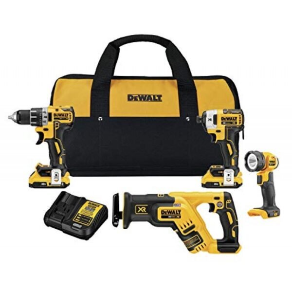 DEWALT 20V MAX XR Brushless 4 Tool Combo Kit DCK484D2 Compact and Powerful