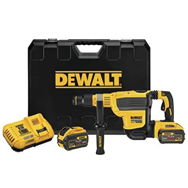 DEWALT 60V SDS MAX Rotary Hammer Drill Cordless 1 3 4 in 2 Batteries DCH614X2