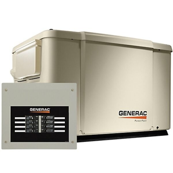 Generac PowerPact 7.5kW Whole Home Standby Generator with 50A Transfer Switch Wi Fi enabled