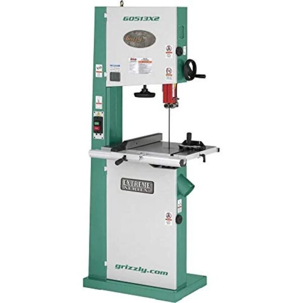 Grizzly Industrial G0513X2 17 2 HP Bandsaw with Cast Iron Trunnion