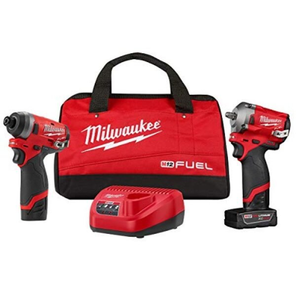 Milwaukee M12 FUEL 2PC 3 8IN and 1 4IN Hex Stubby Auto Kit MLW259922