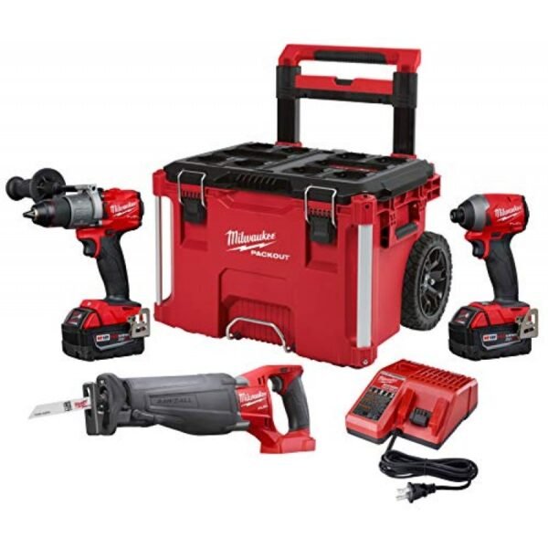 Milwaukee M18 FUEL 18 Volt Brushless Cordless Combo Kit 299723SPO with Two 5.0