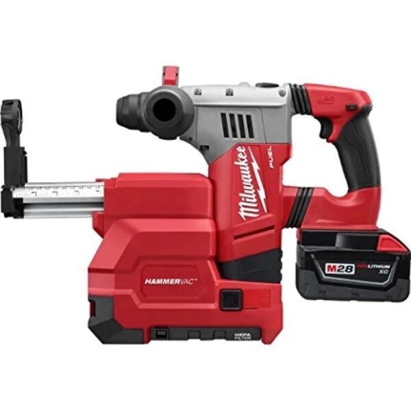 Milwaukee M28 Fuel 1 1 8 Inch SDS Plus Rotary Hammer 075722DE with De Kit