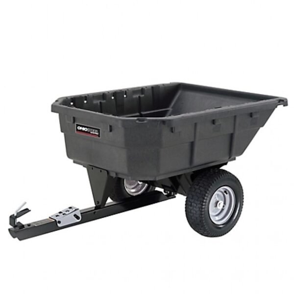 Ohio Steel Tow Behind 12.5 cu ft Poly Swivel Heavy Duty Dump Cart 1000 lb Capacity