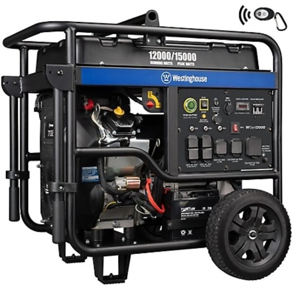 Westinghouse 15000W Home Backup Portable Gas Generator with Electric Start