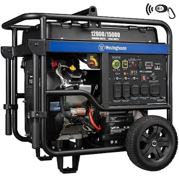 Westinghouse 15000W Home Backup Portable Gas Generator with Electric Start and CO Sensor